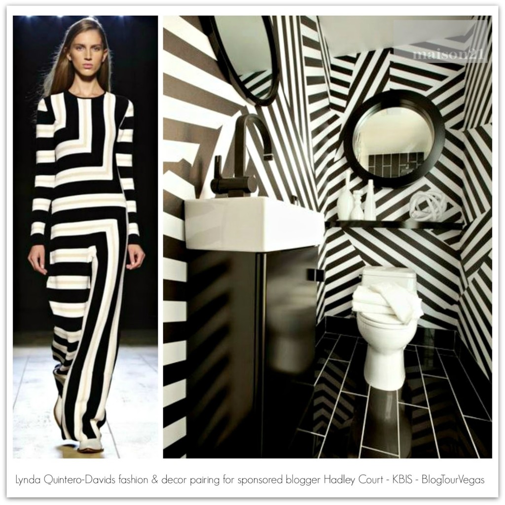 Lynda Quintero-Davids fashion decor pairing for sponsored blogger Hadley Court KBIS BlogTourVegas